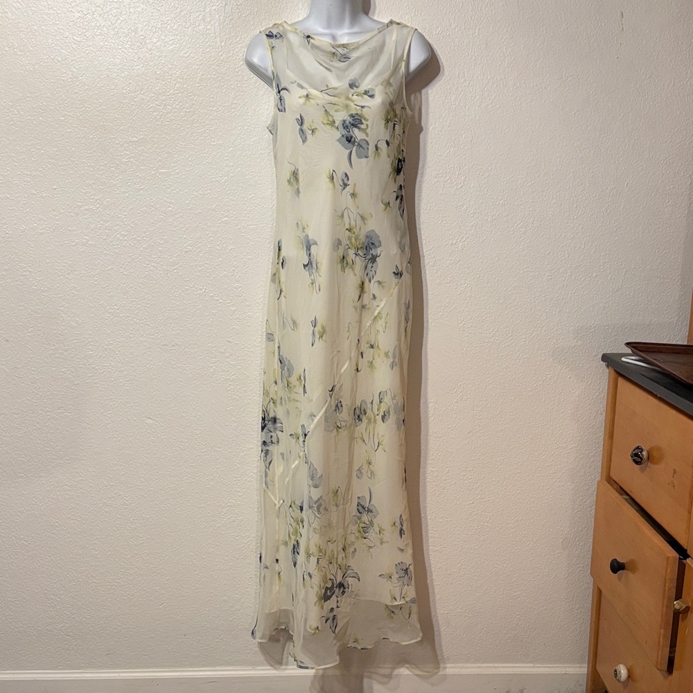 BCBG Max Azria Floral Maxi Dress Size 6